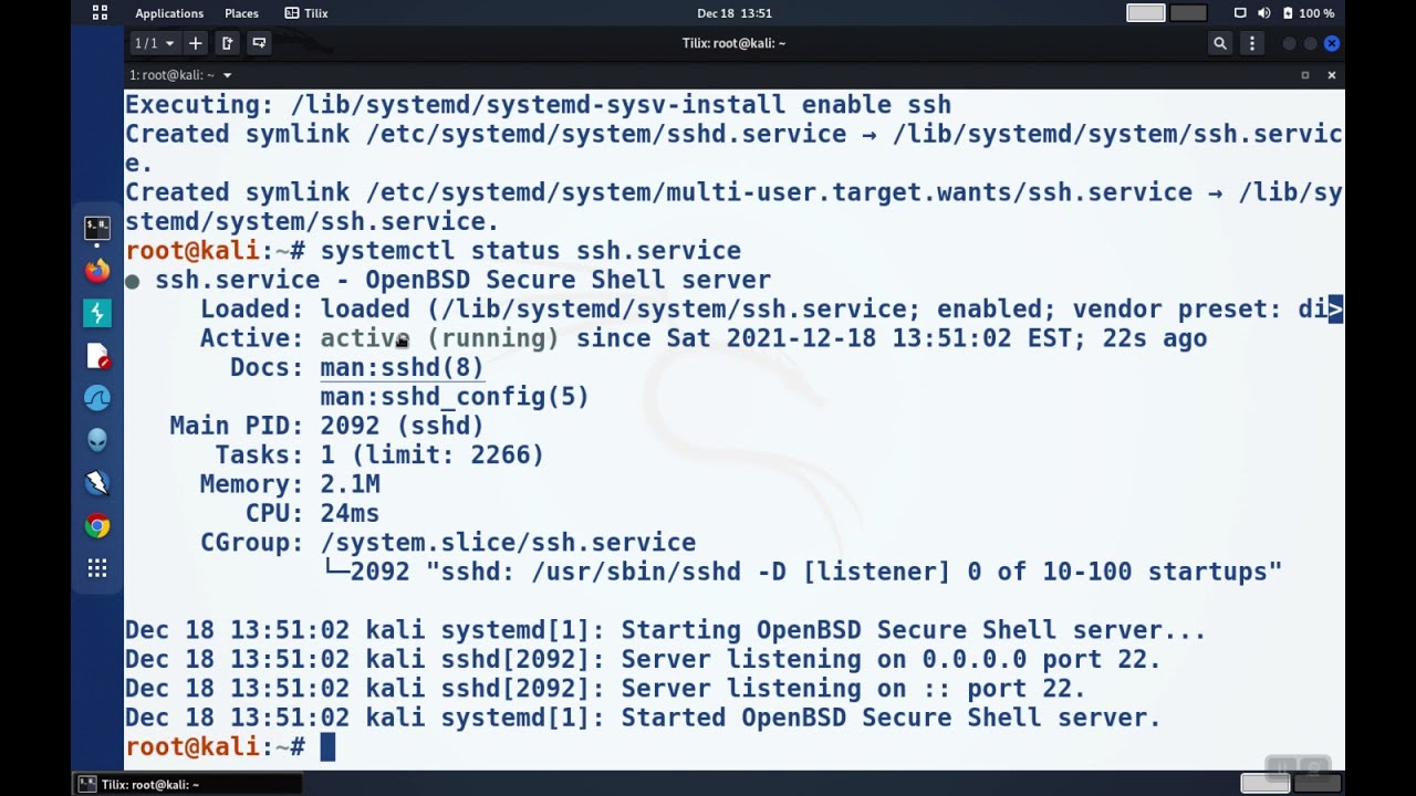 Linux Basics: Enable SSH Service