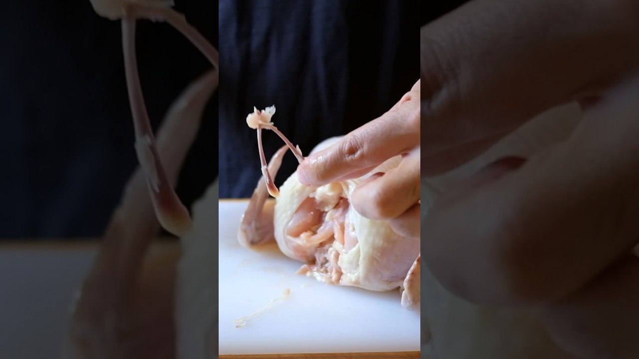 Remove this before breaking down a chicken #shorts #cookingbasics #butchery
