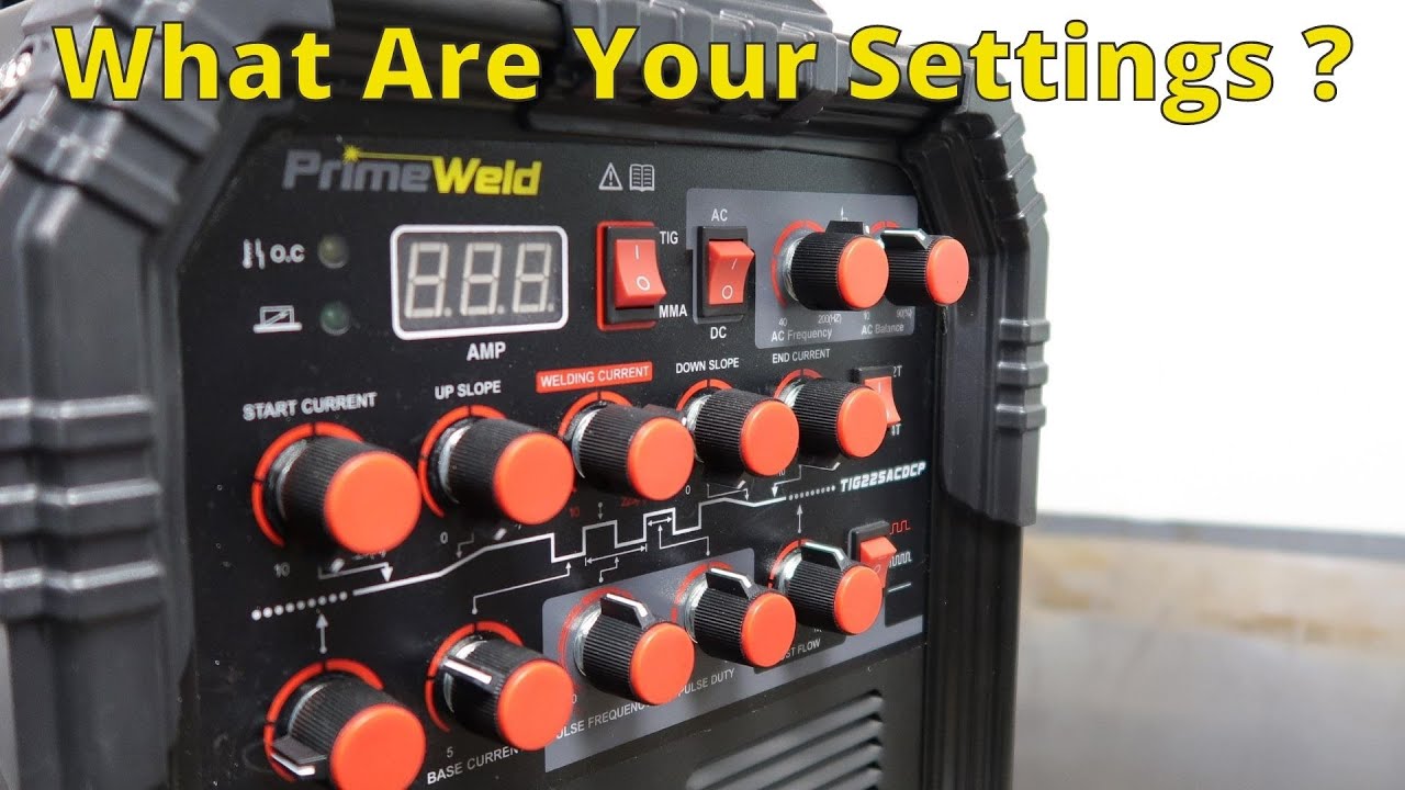 Beginner Tig welding Settings