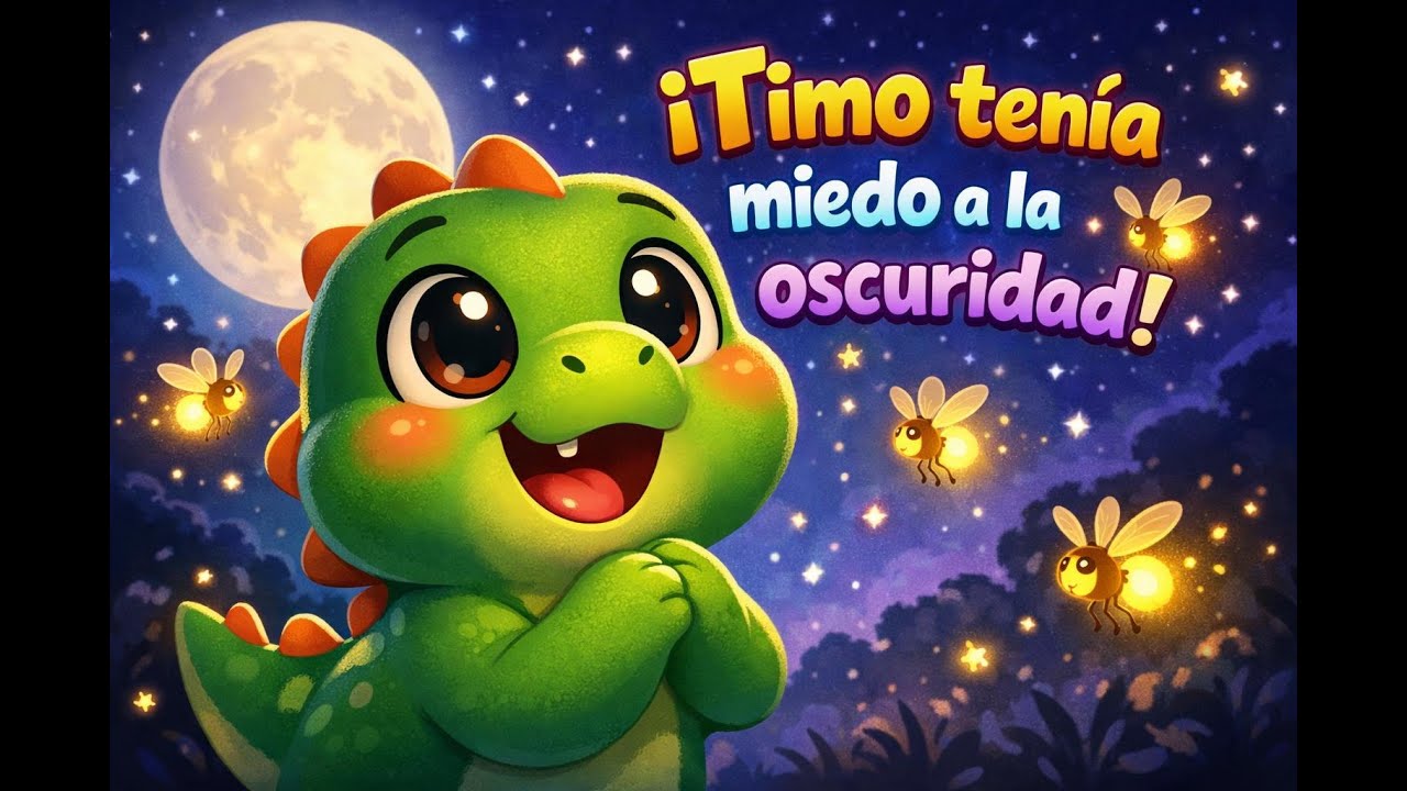 🦖✨ Timo y la Oscuridad | Cuento Infantil Antes de Dormir