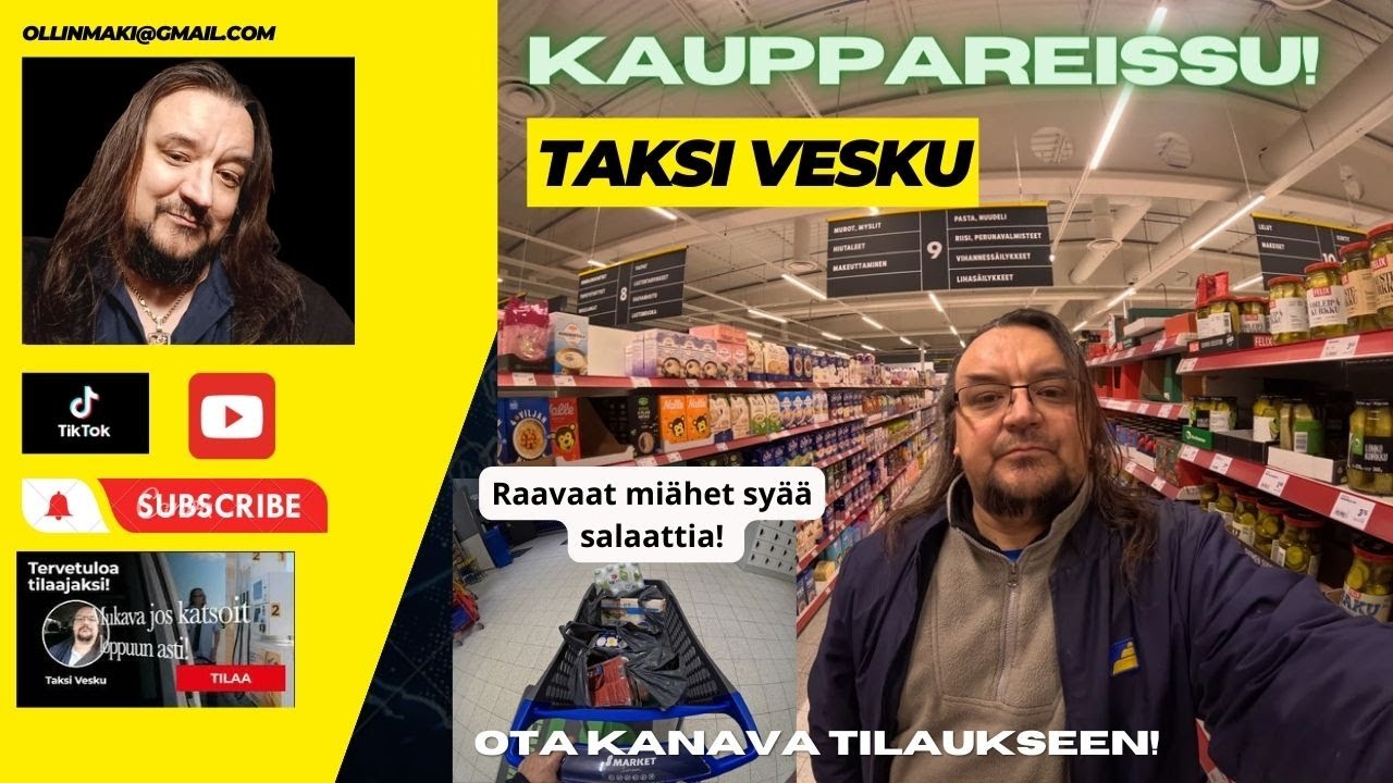 Härmänässään kauppareissu salaattiaineksia hakemaan 👍🥬🥒🍌🍊