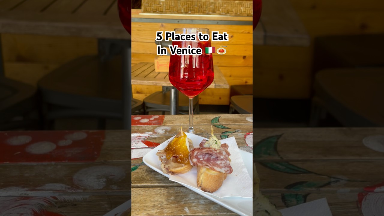 5 places to eat in Venice, Italy 🇮🇹 #venice #venicefood #italianfood #venicetravelguide #eatitaly