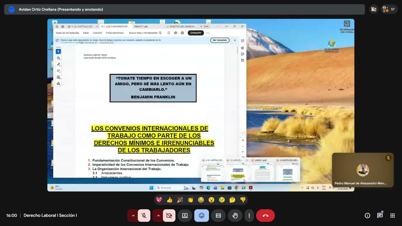 2026 02 27 Derecho Laboral I Sección I