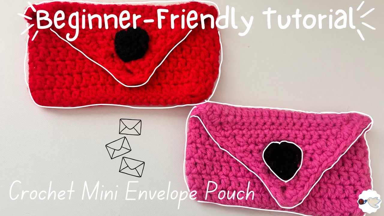 Mini Crochet Wallet Tutorial 🧵🧶 | Easy Beginner Friendly + Pattern 💌
