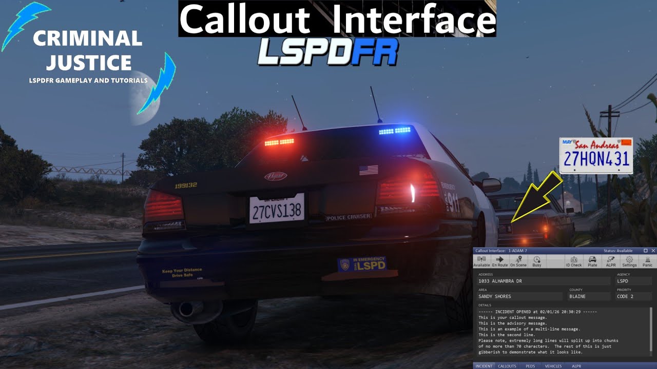 Как установить интерфейс вызова! | Учебное пособие по LSPDFR! | #lspdfr | #criminaljusticeyoutube