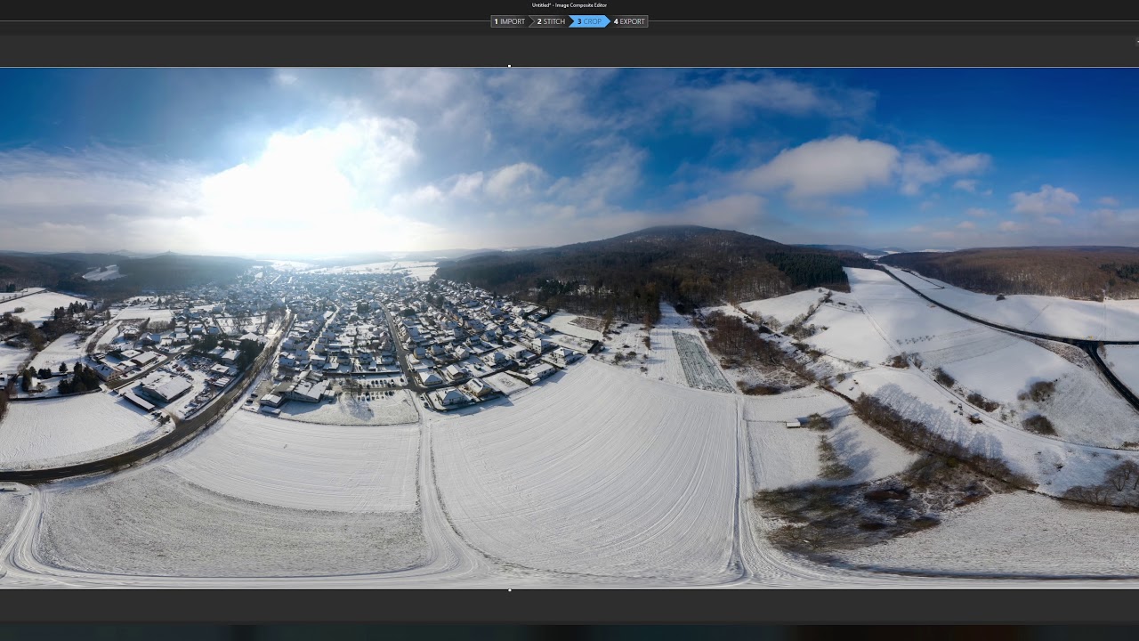 Microsoft ICE Vollsph&auml;ren Panorama f&uuml;r Drohnenaufnahmen