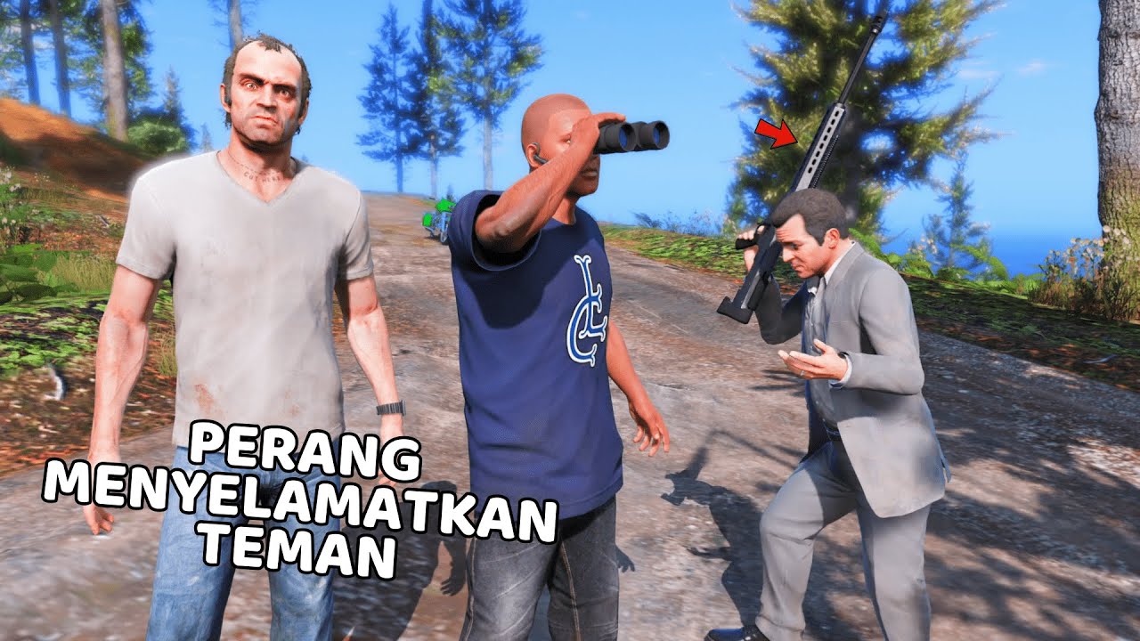 MISI PERANG MELAWAN GENG - GTA 5 STORY