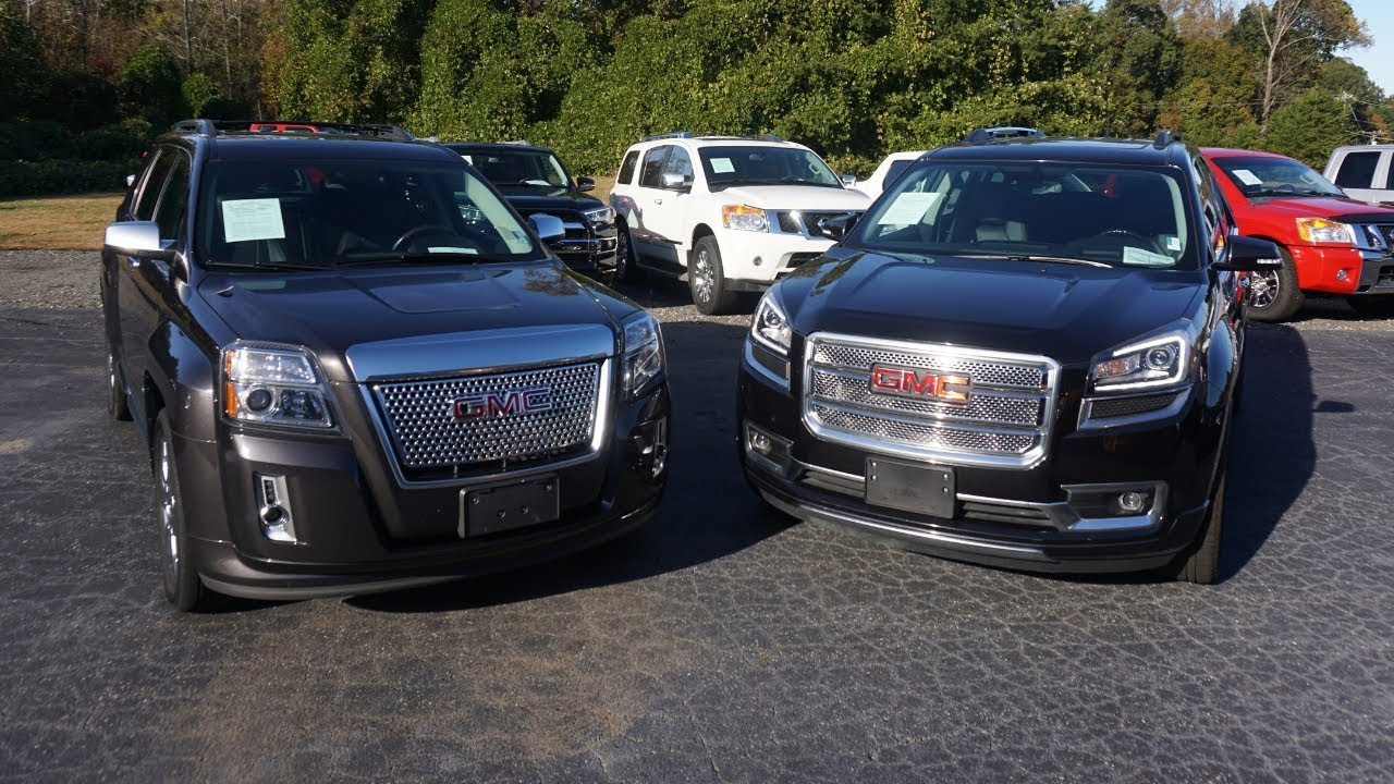 GMC Acadia vs Terrain: Denali