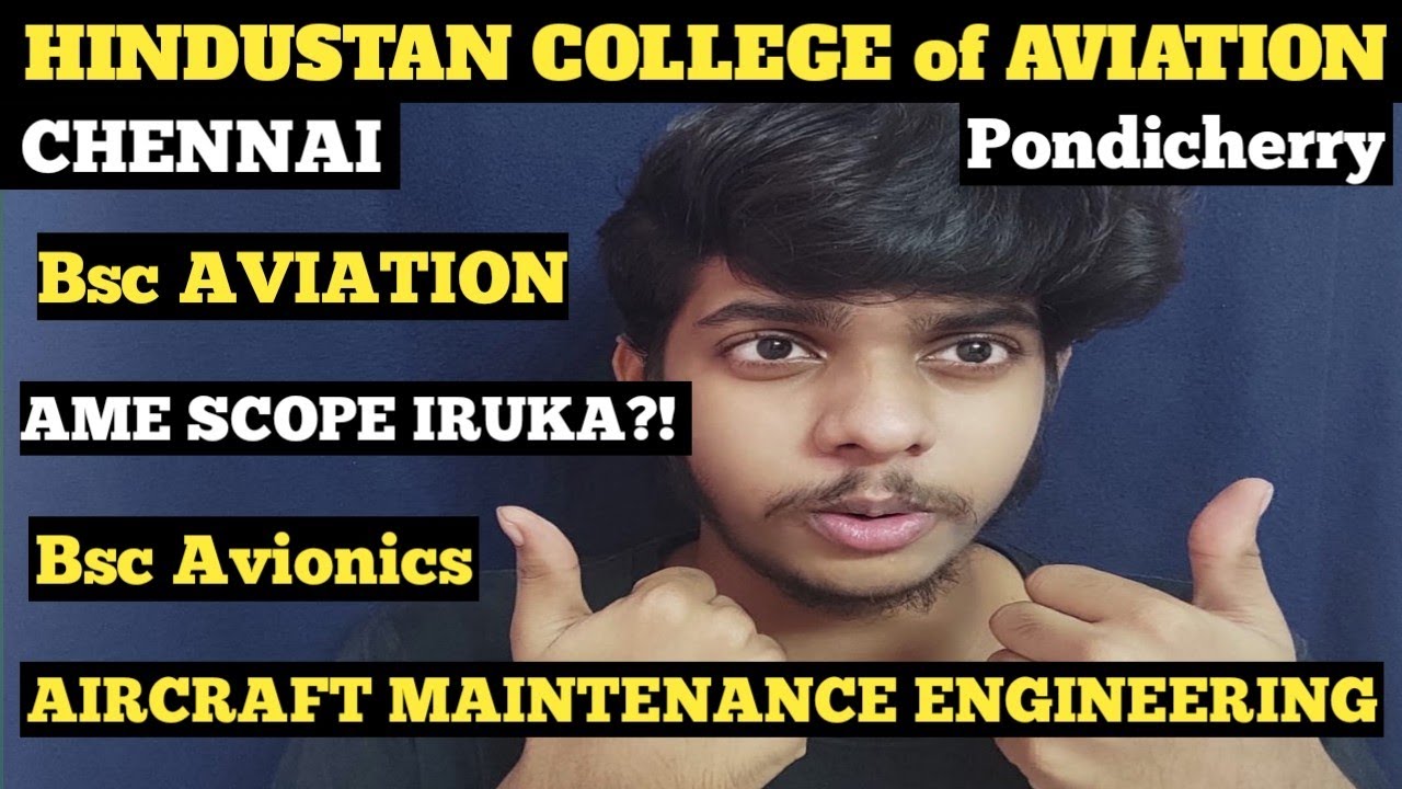 HINDUSTAN College of AVIATION | AME | BSc Aviation | Tamil Aviation | Aviation Addict |