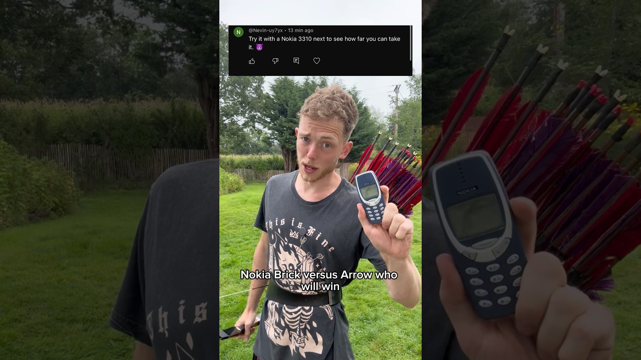 Nokia Brick Phone vs Arrows!