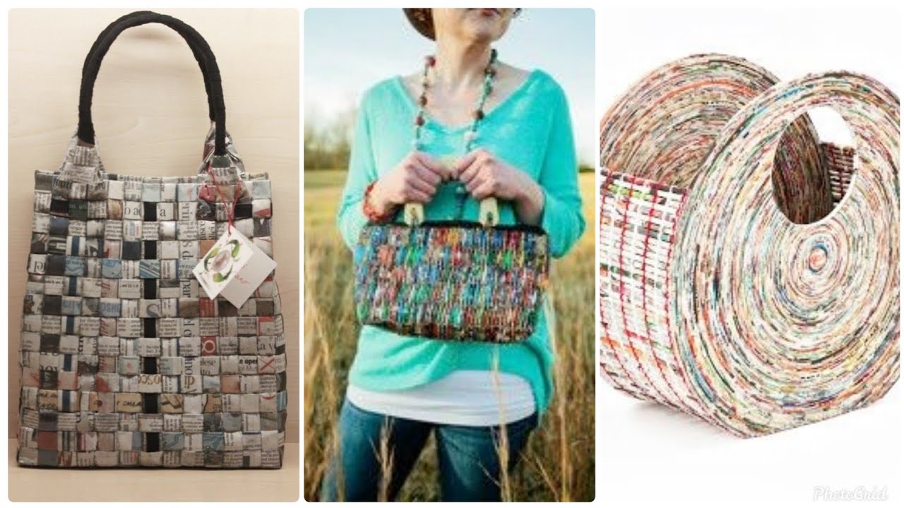 Most amazing and elegant paper beads handbags ideas