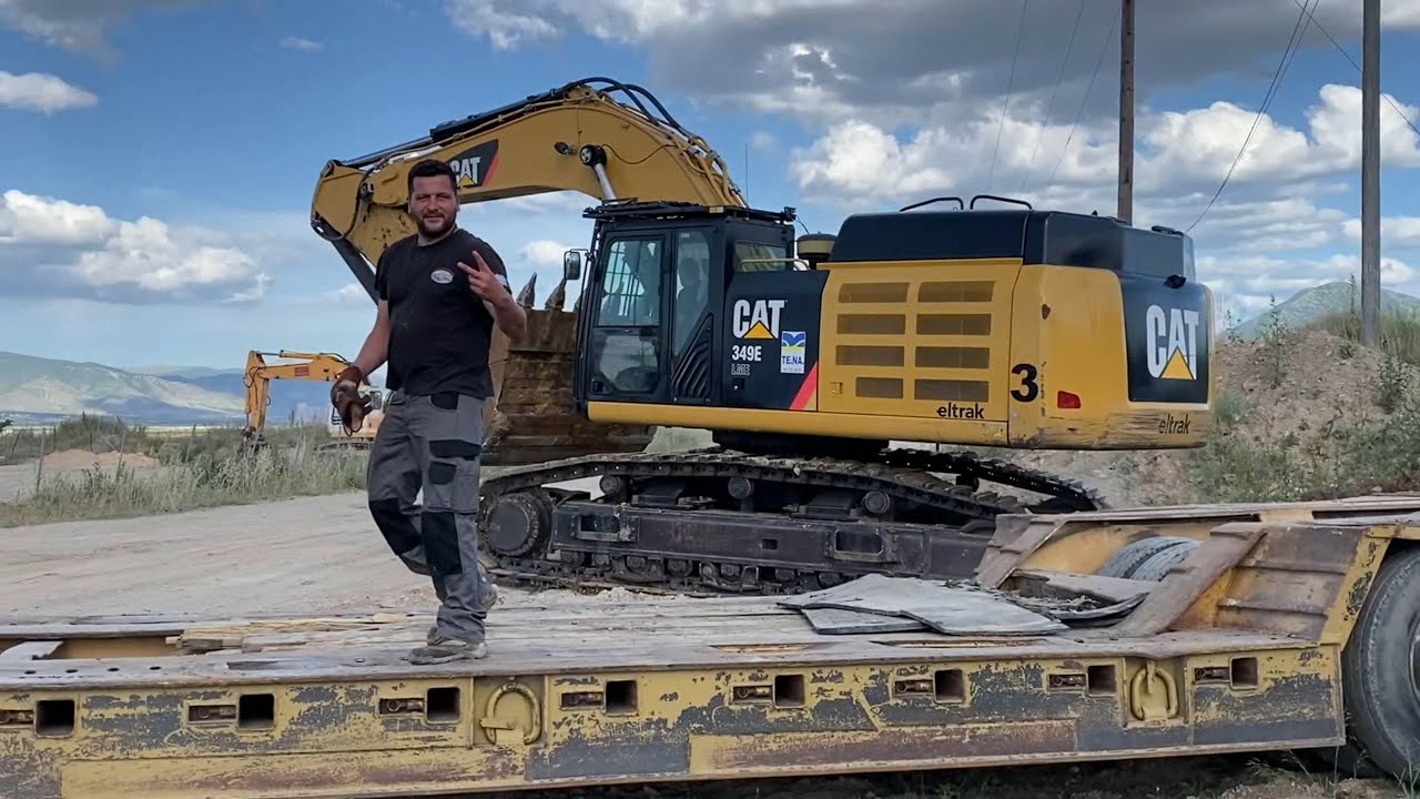 Transporting The Caterpillar 349E, 325D And 330C Excavators - Fasoulas Heavy Transports