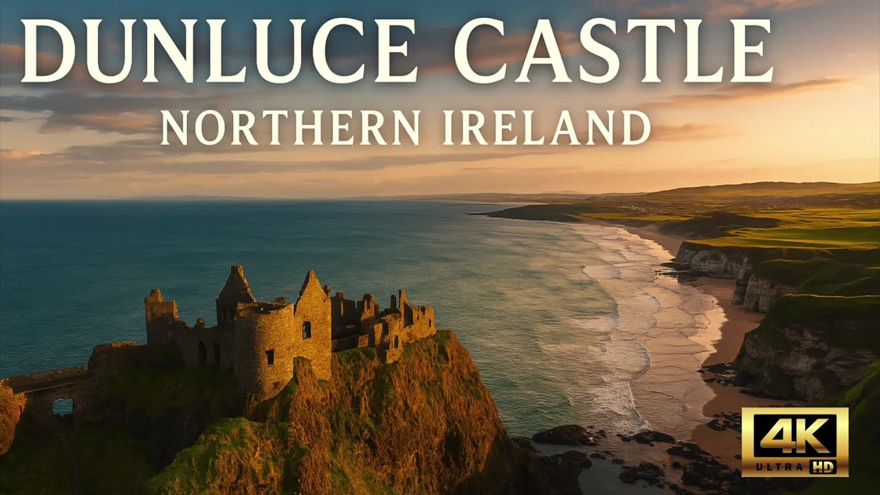 Dunluce Castle and Whiterocks - Northern Ireland | Causeway Cost | Co. Antrim | Drone | 4K
