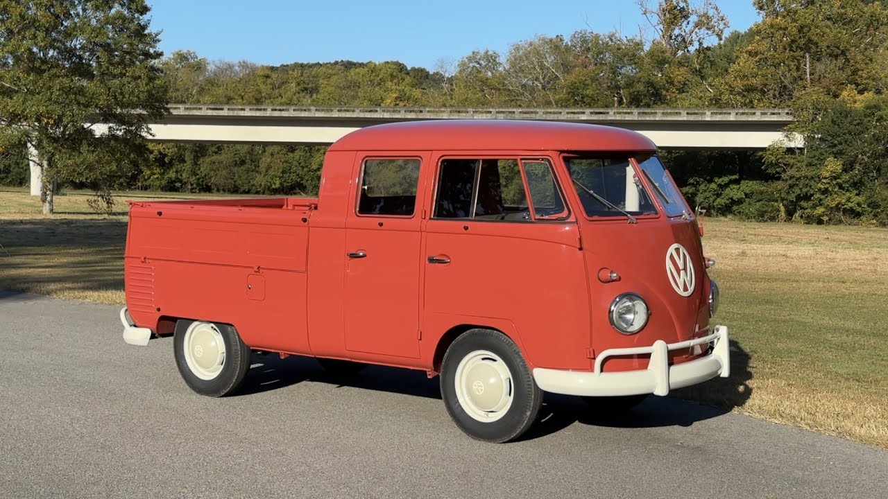1961 Volkswagen Double Cab Pickup Bus Walk Around and START!