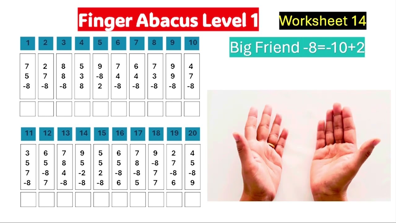 Boost Your Child&rsquo;s Focus & Math Skills with Finger Abacus Worksheets-14