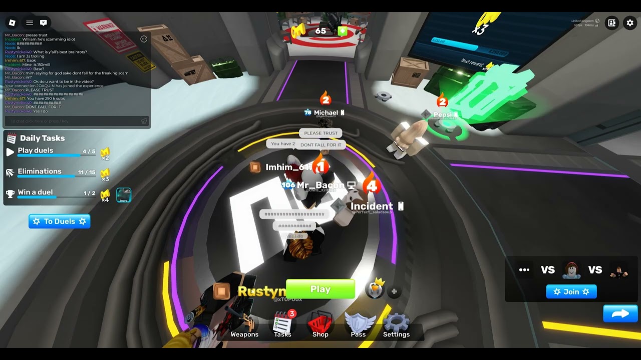 FOUND A SCAMMER IN RIVALS