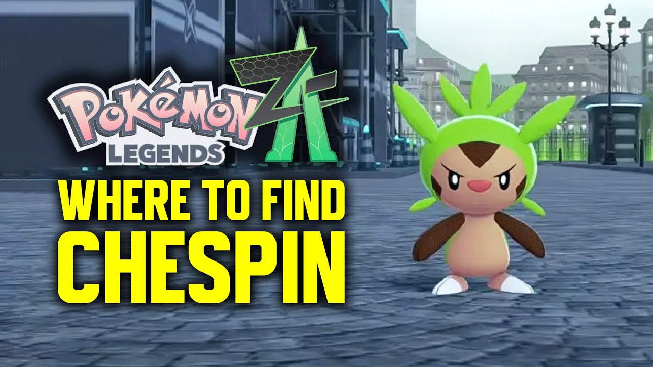 Pokemon Legends ZA - How to get Chespin (Chespin Location)