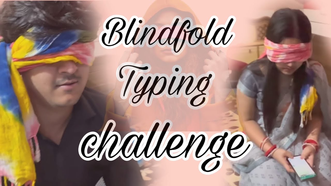 Blindfold typing challenge with Nishu | Sachin Tyagi |Nishita Tyagi| #sachintyagivlogs #typing-speed