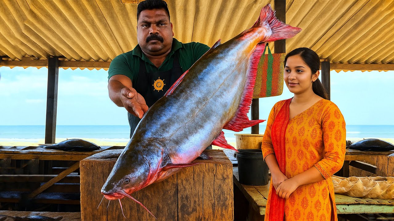 Coastal Fish Market 🔥SPEED SELVAM&rsquo;s  ULTIMATE FISH CUTTING PERFORMANCE!