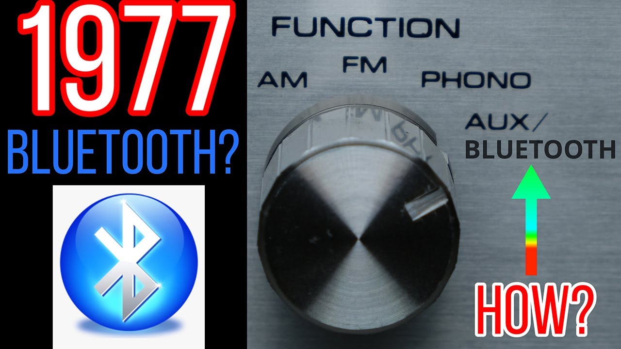 Старая стереосистема воспроизводит Bluetooth. Аналог 1977 года встречает цифру 2023 года. Стереор...