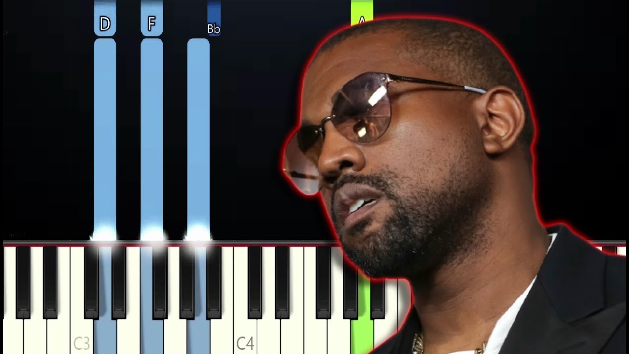 Kanye West - Flashing Lights (Piano Tutorial)