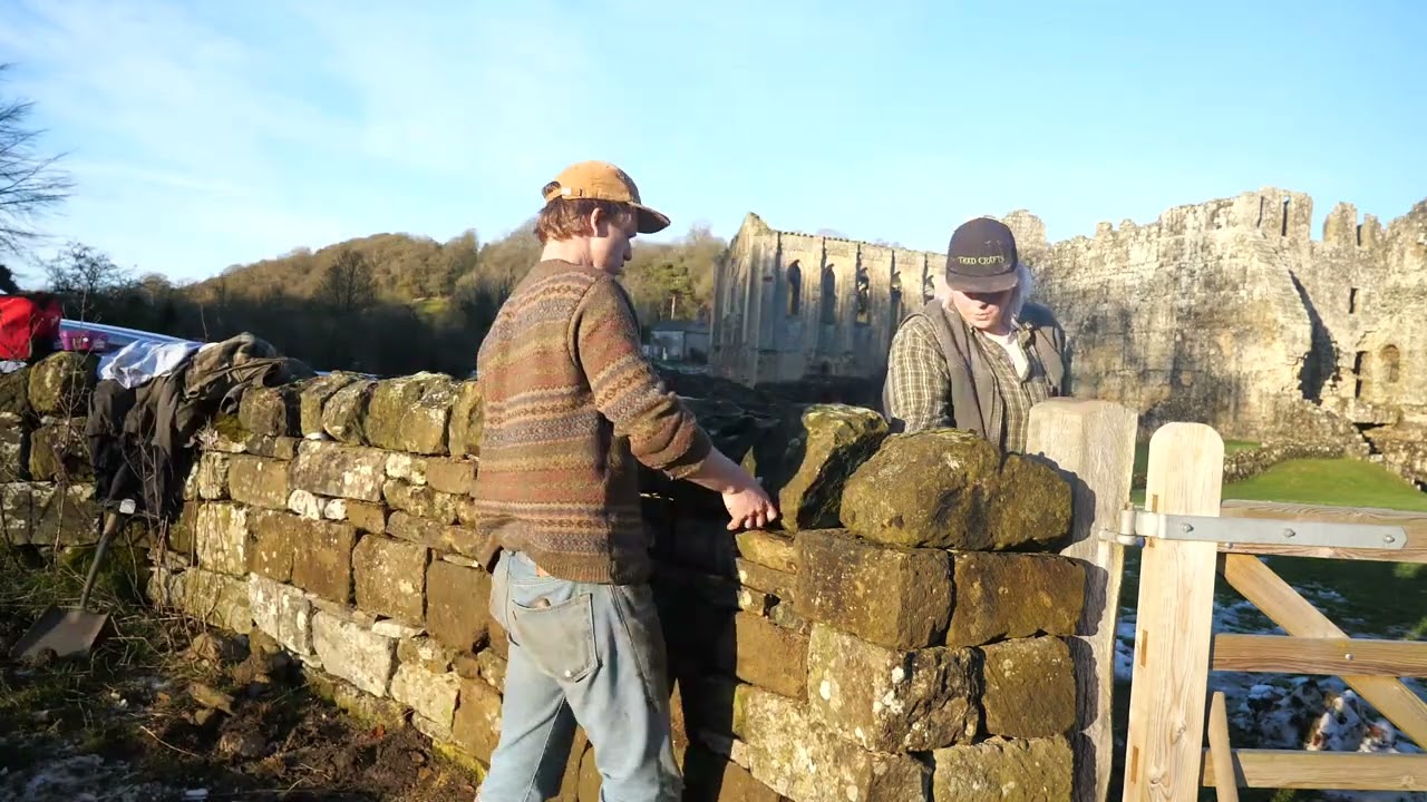 Building a Stone Wall at Rievaulx Abbey