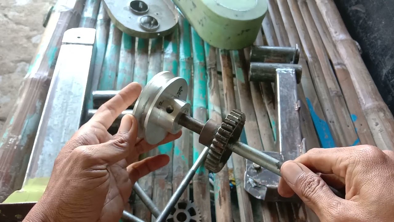 tutorial membuat dan memasang gear mixer adonan roti