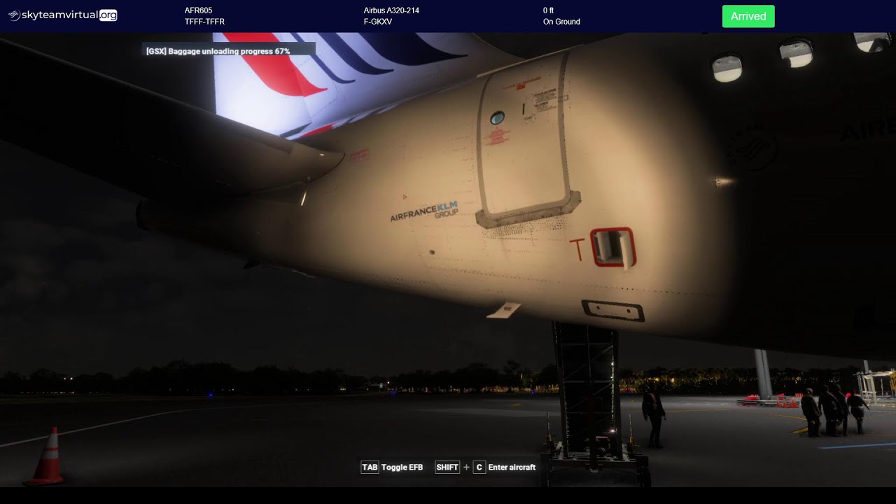 Air France Caribbean Hops Fenix A320