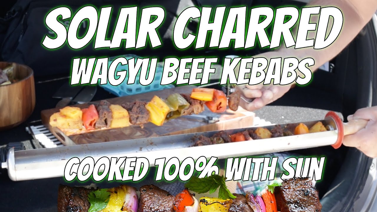 100% Solar Charred Wagyu Beef Kabobs