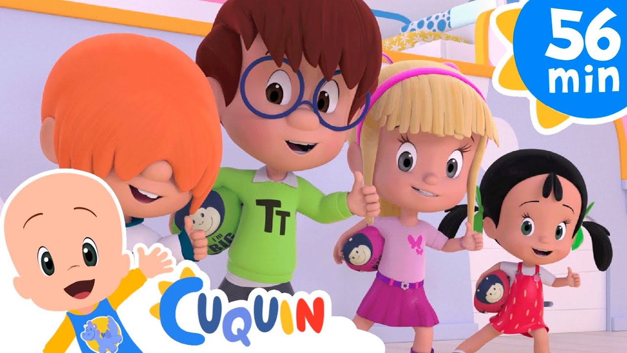 Cinco Monitos y más canciones para cantar con tu bebe | Cleo y Cuquin español | Familia Telerin