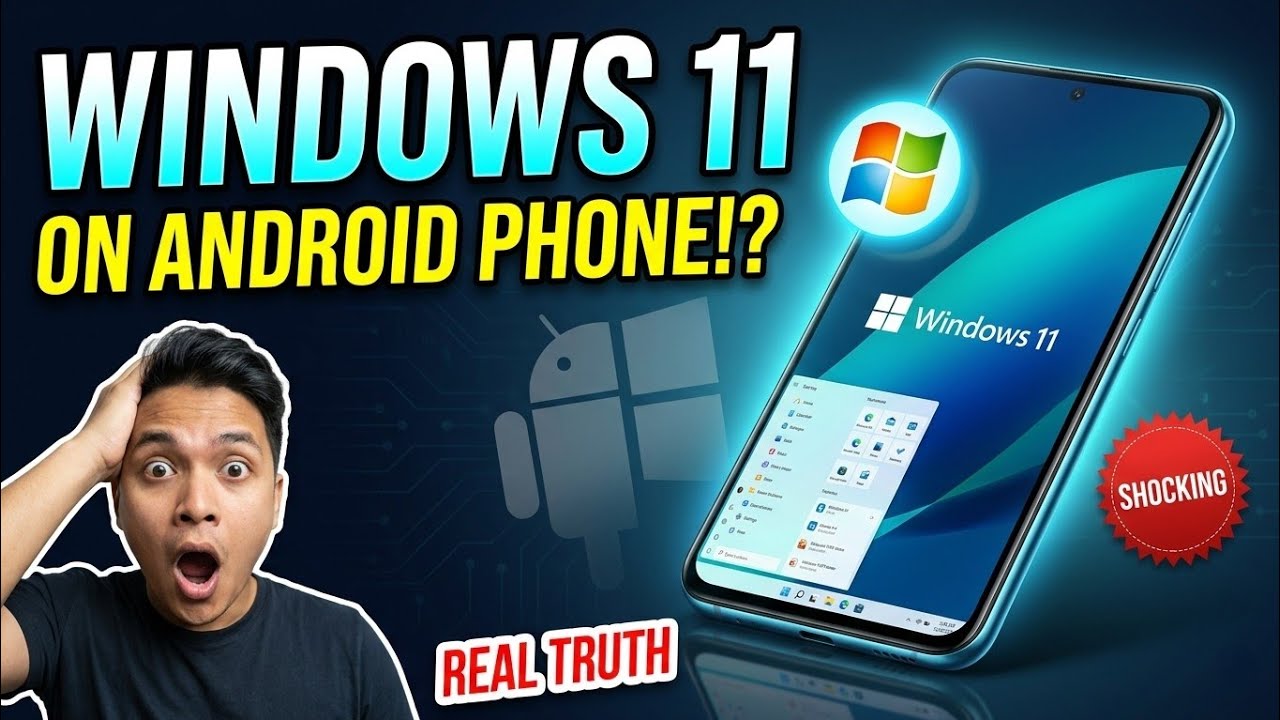 Android Phone Me Windows 11 😱 | Full Windows on Mobile (Real Truth)