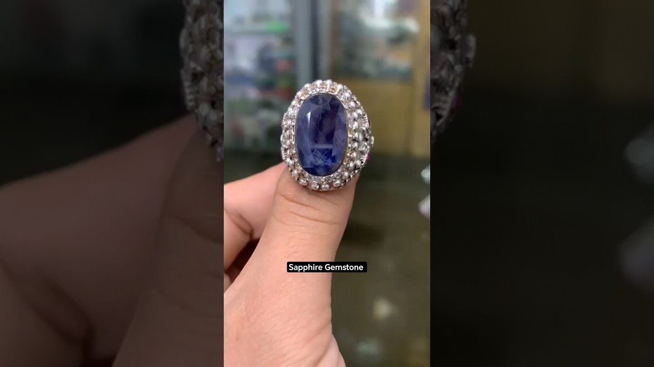 Sapphire Gemstone And Around By Ruby Gemstone | 