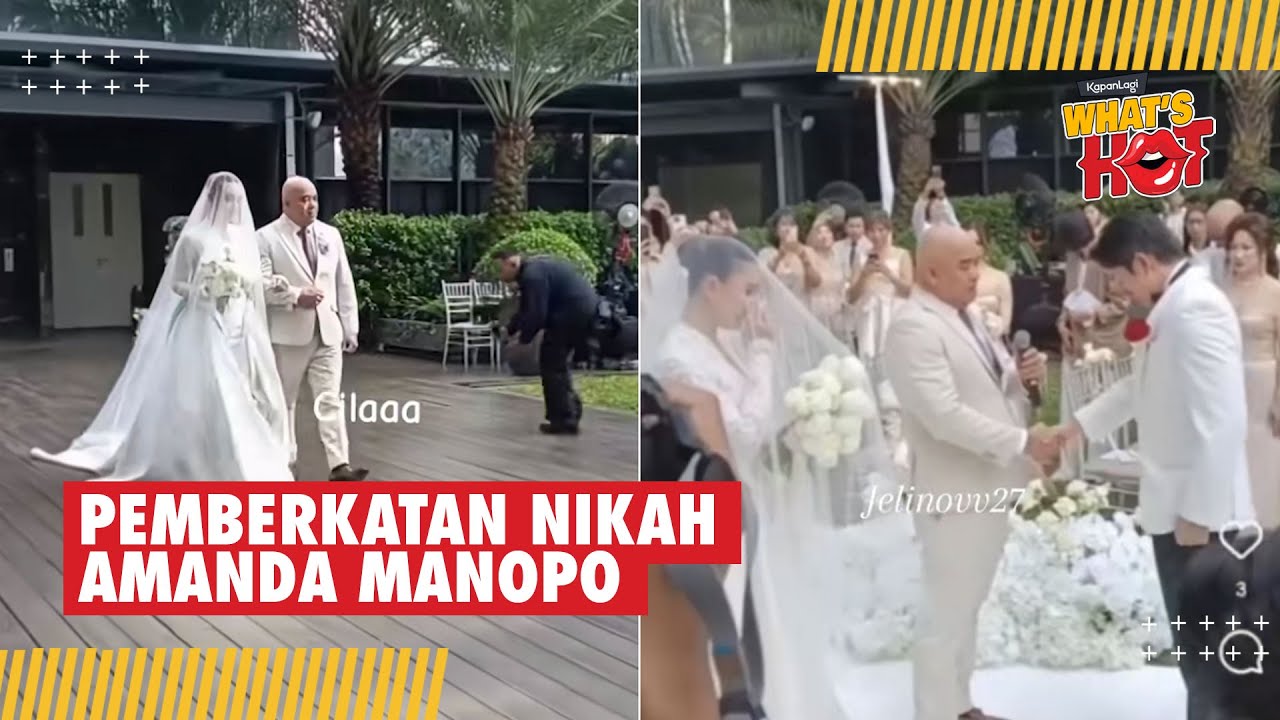 Didampingi Sang Ayah, Amanda Manopo Melangsungkan Pemberkatan Nikah Penuh Haru 