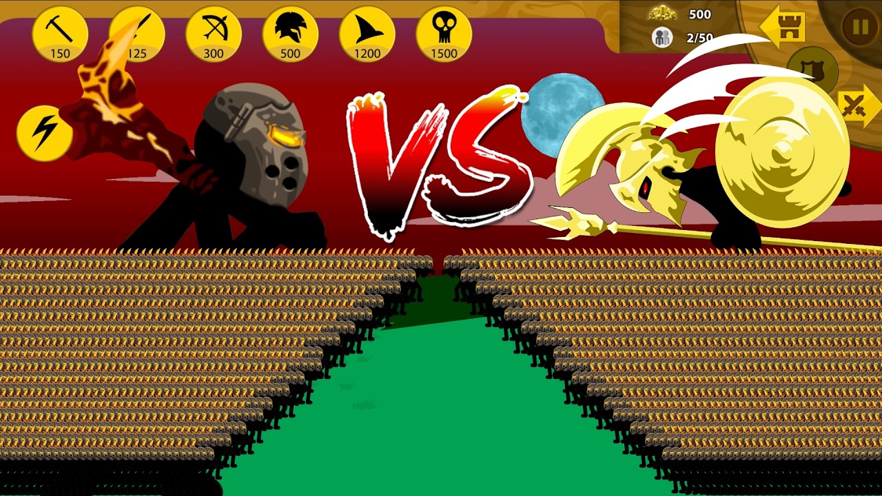 STICK WAR LEGACY | Army 9999 Griffon VS Army 9999 Spearton Gold🔥EPIC BATTLE