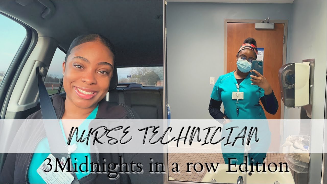DAY IN THE LIFE OF A NIGHT SHIFT NURSE TECH | 3 NIGHTS IN A ROW | HOW’D IT GO?