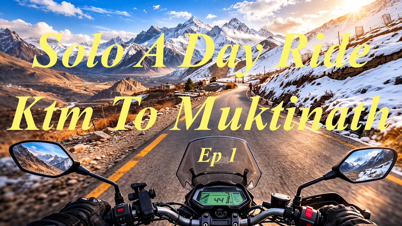 Solo Ride to Muktinath 🏔️ | Finding Peace on Two Wheels | Ep 1 | Unleash the Explore |