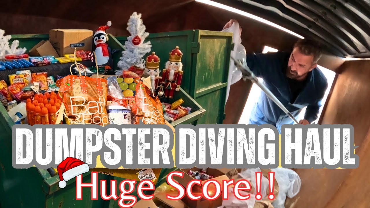 We Hit a HUGE Dumpster Diving Score Just Before Christmas!