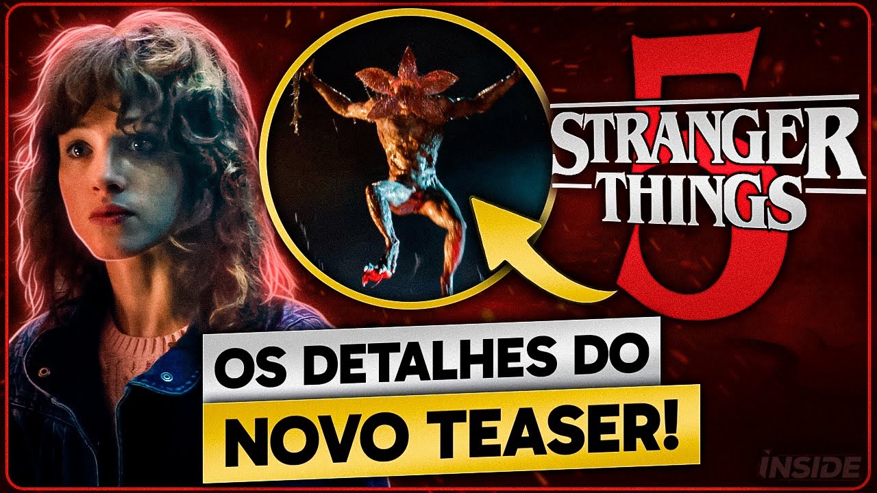 [🔴LIVE] Comentando OS DETALHES do teaser/trailer de Stranger Things 5!