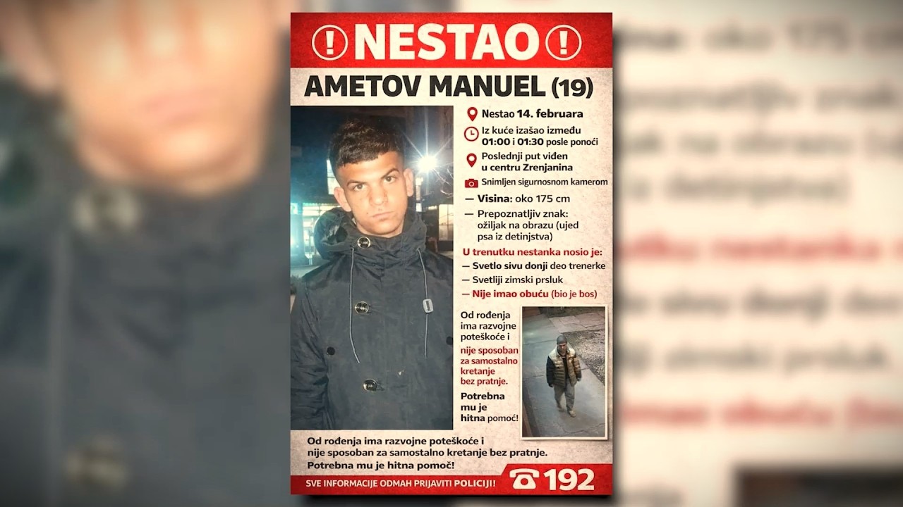 Dečak koji je nestao u Zrenjaninu viđen u Subotici, porodica apeluje na policiju da radi svoj posao