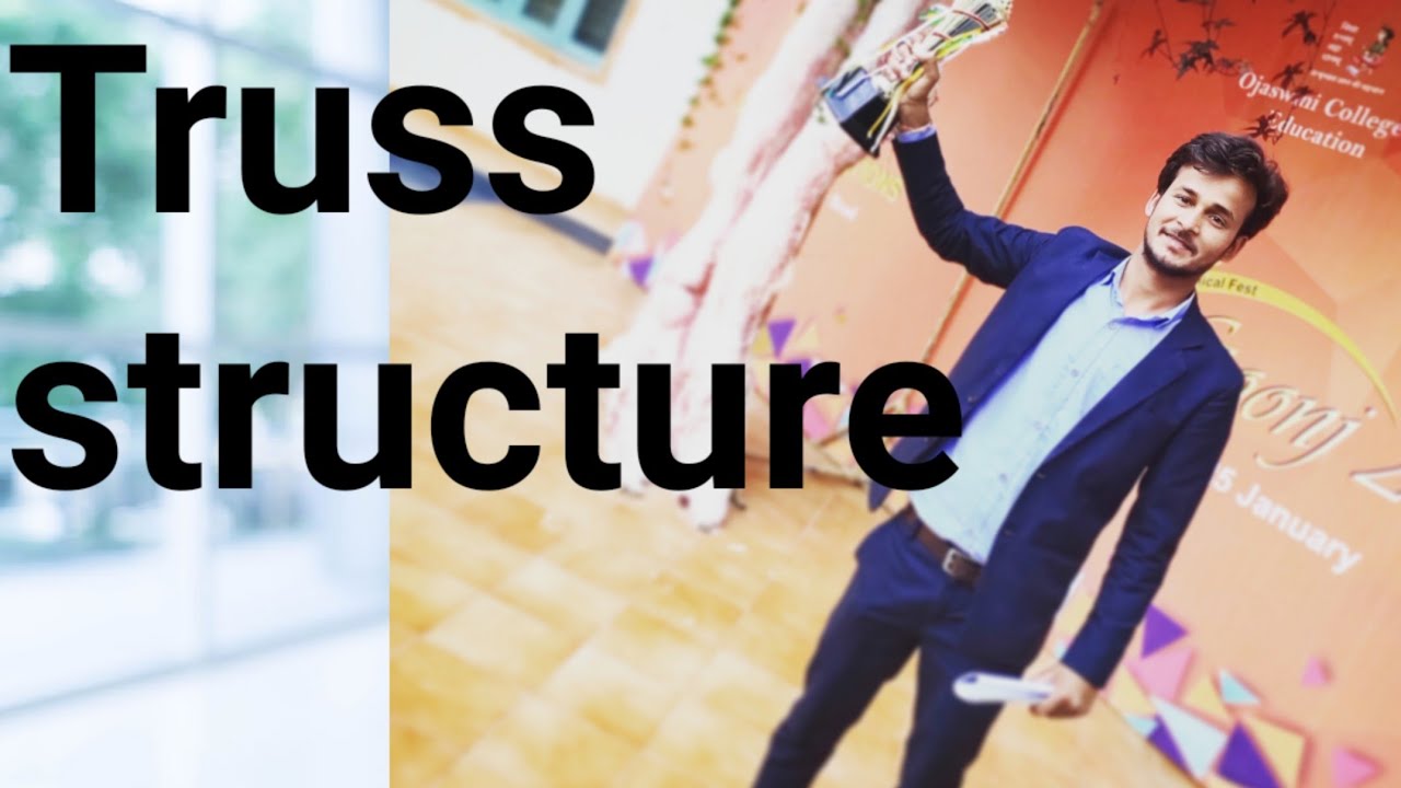 Simple numerical of Truss structure by dharmendra sir.   Ojas tech