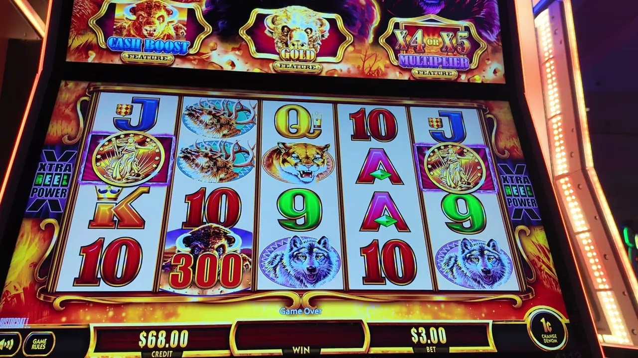 Playing the new Buffalo Gold Cash at Imperial Palace Casino, Biloxi, MS