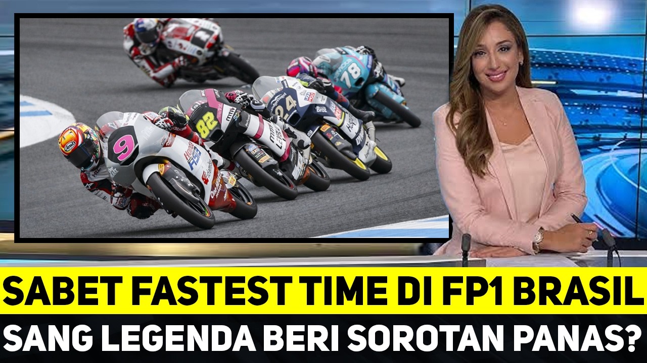 SABET FASTEST TIME DI FP1 BRASIL, AKSI VEDA EGA PRATAMA BERBUAH SOROTAN PANAS SANG LEGENDA?