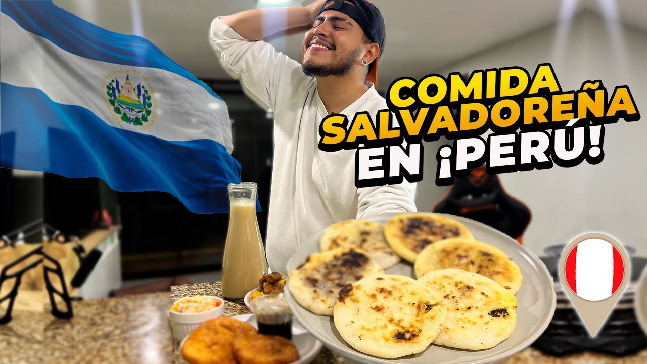 PROBANDO COMIDA SALVADOREÑA EN PERÚ 🇸🇻🇵🇪 ¿Qué tan buena es?