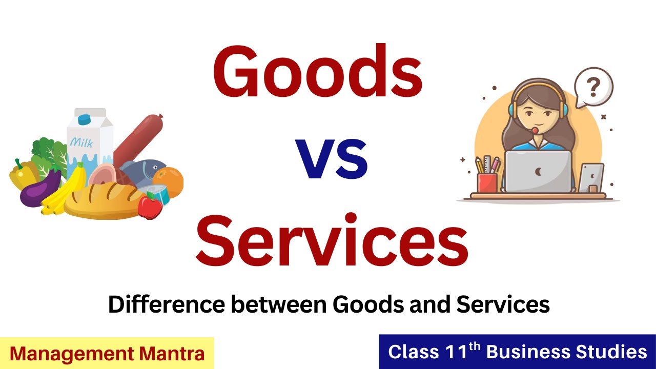 Difference Between Goods and Services - Business Services | Class 11 Business Studies