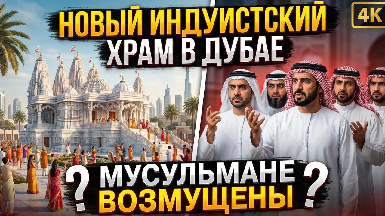 Индуистский храм в ОАЭ.