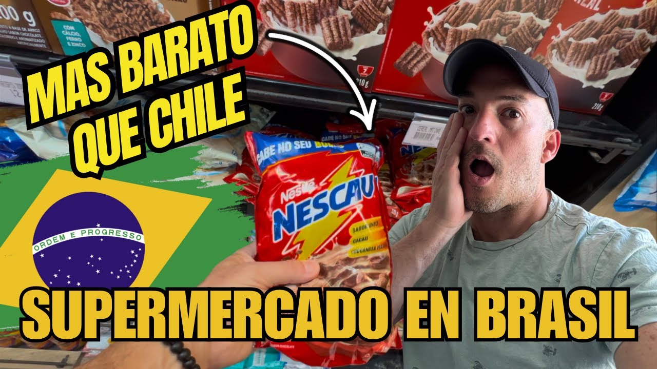 MAS BARATO que en CHLE 🇨🇱 asi es un SUPERMERCADO en BRASIL 🇧🇷