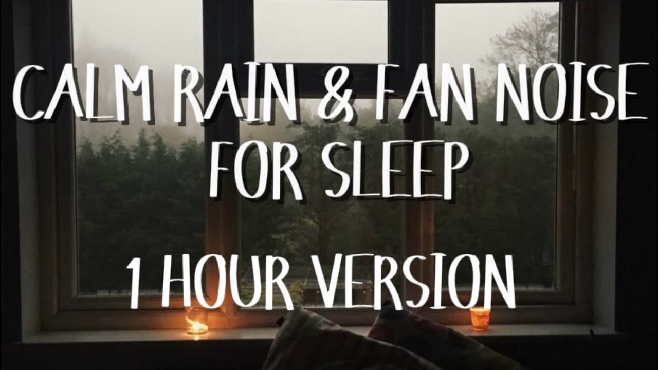 Calm Rain & Fan Noise for Cozy Sleep | 1 Hour of Deep Relaxation