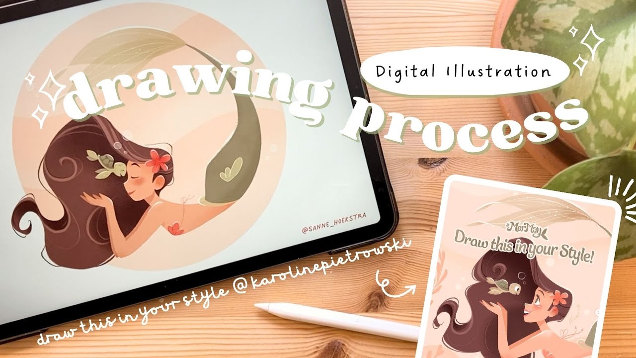 Full Digital Drawing Process 🐢 Procreate Illustration