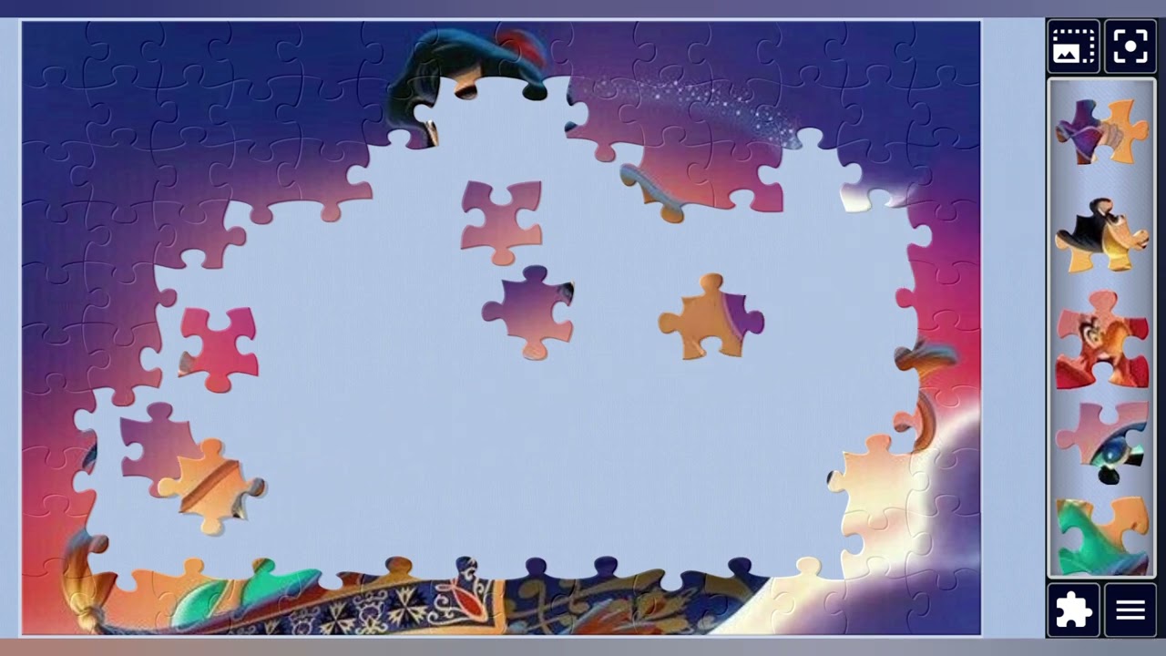 Jasmine & Aladdin's Magical Adventure👑👑🛸🪩✨️🪄//jigsaw puzzles🧩//jigsaw puzzles journey🧩//puzzlesArt//