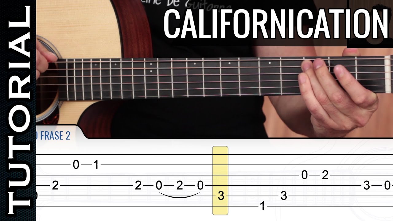 Como tocar Californication en guitarra acústica COMPLETO | Guitarraviva